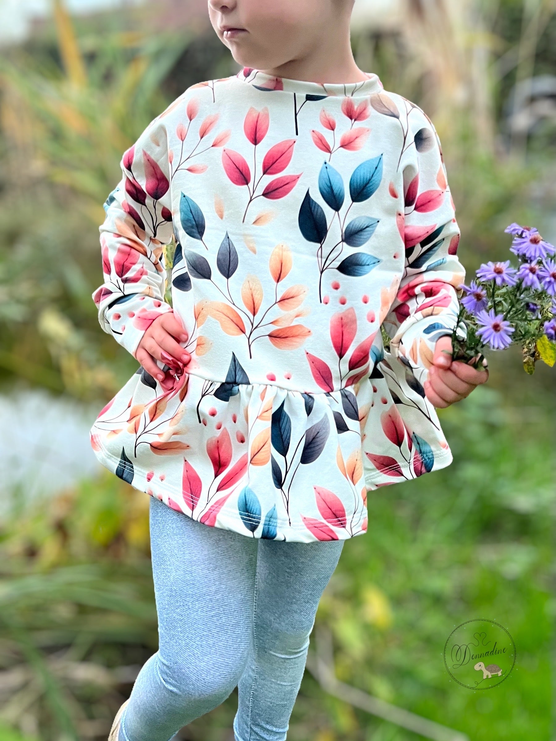 Herbst Blätter auf Creme